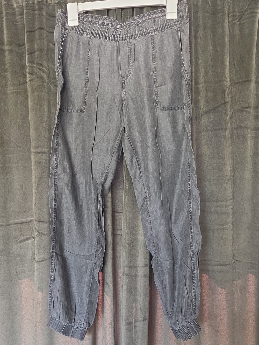 Prana Women's Gray Elastic-Waist Jogger Pants